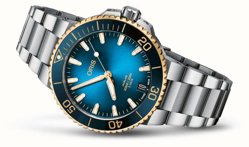 Oris Oris Aquis Date Calibre 400 01 400 7769 6355-07 8 22 09PEB , наручные мужские часы фото под углом